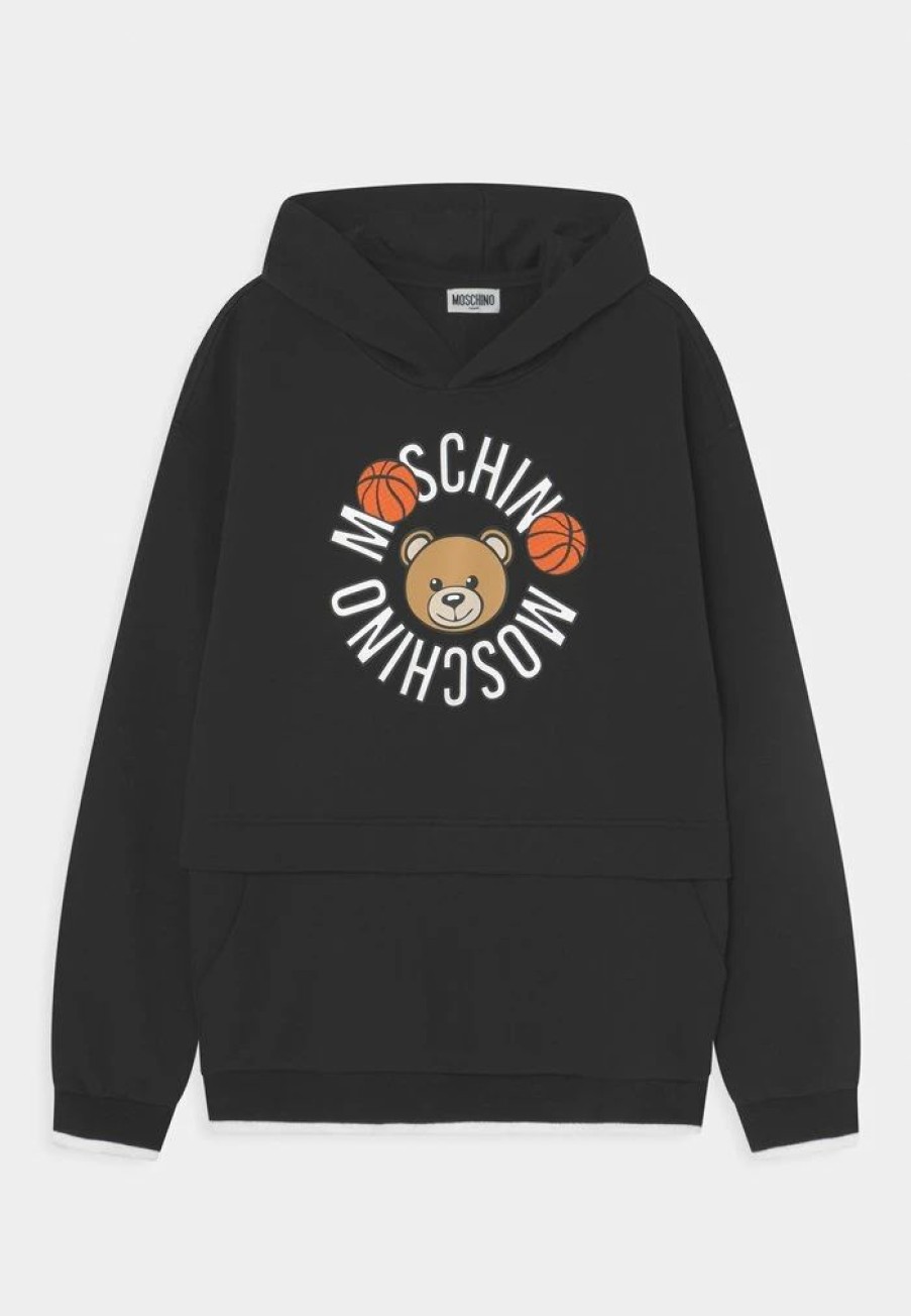 * | Moschino Hooded Unisex Sweatshirt Black