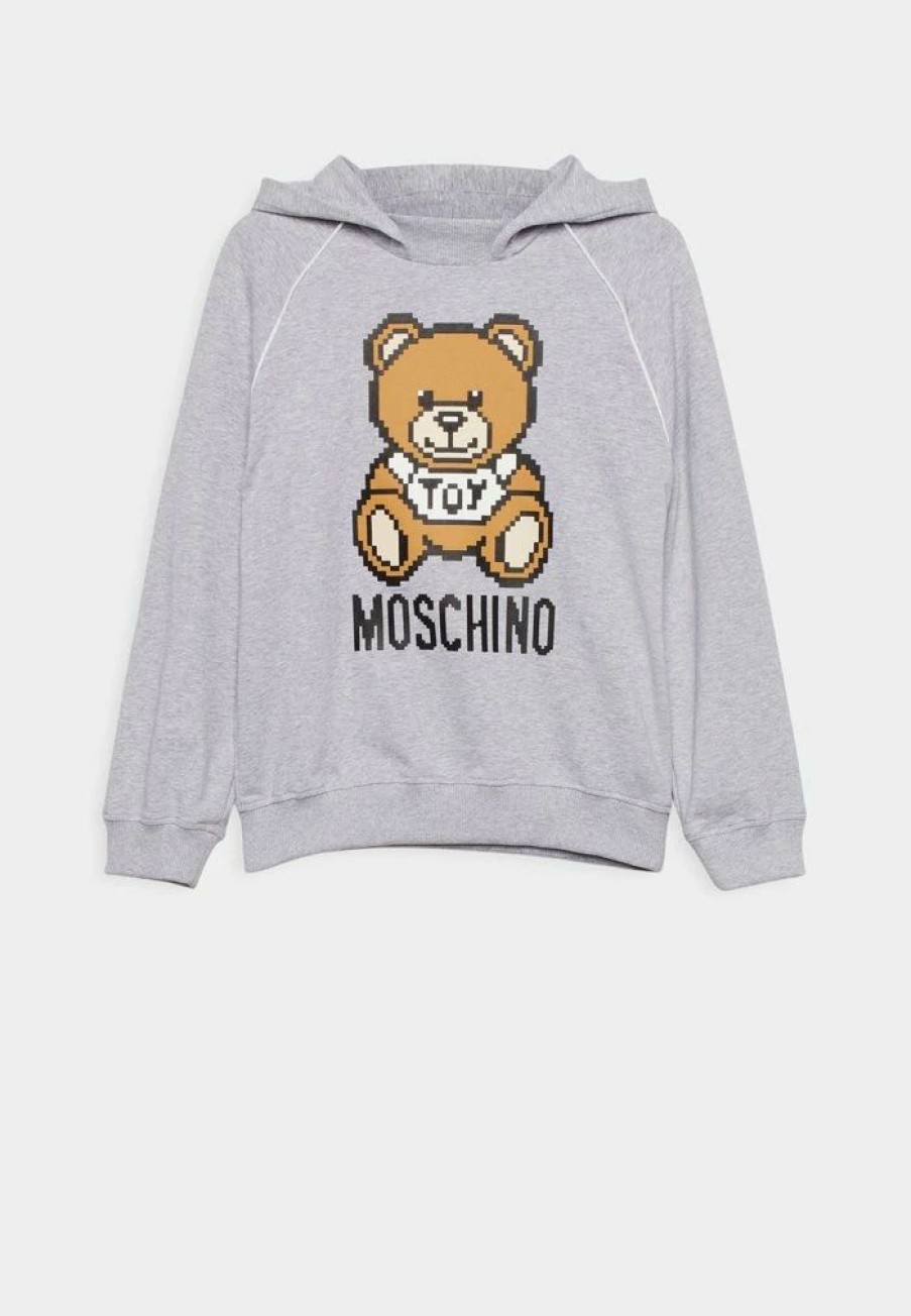 * | Moschino Hooded Unisex Sweatshirt Grey