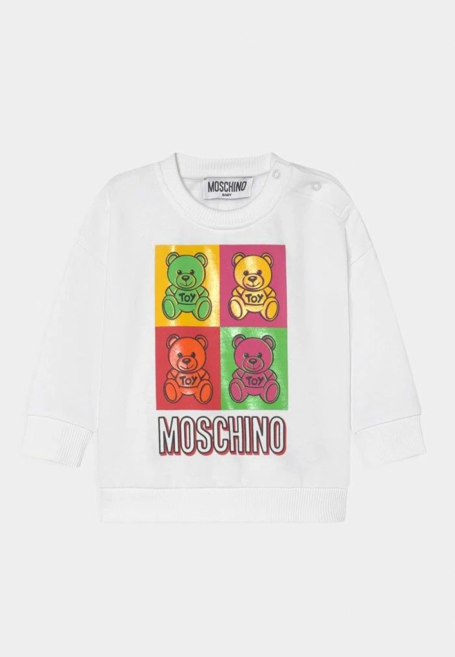 * | Moschino Unisex Sweatshirt Optical White