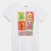 * | Moschino Tee Unisex Print T-Shirt Optical White