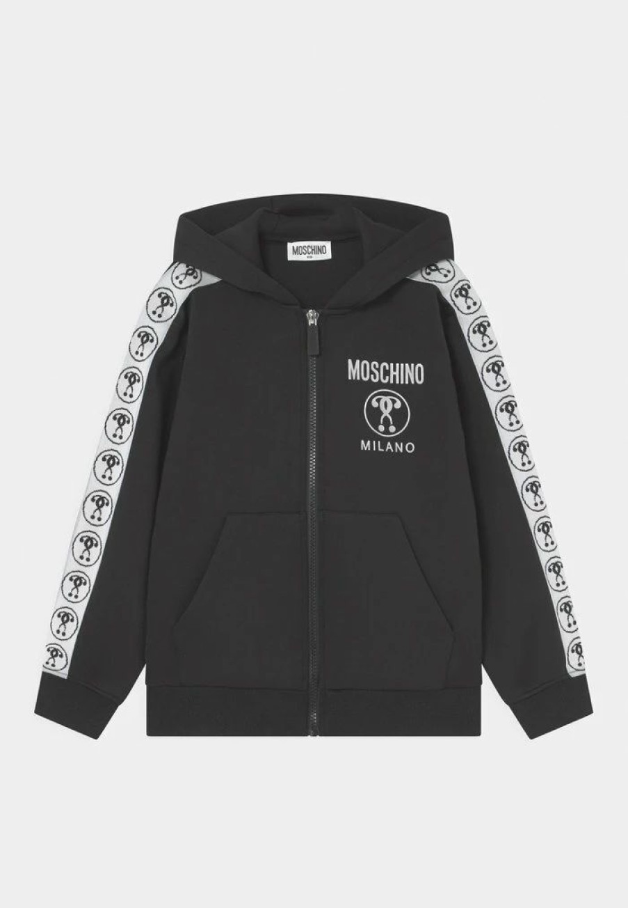 * | Moschino Hooded Unisex Cardigan Black