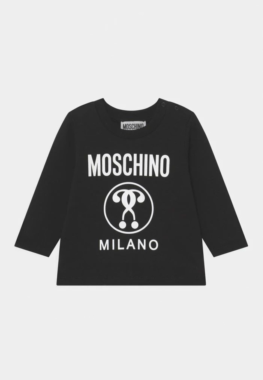 * | Moschino Addition Unisex Long Sleeved Top Black