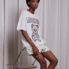 * | Moschino Teddy Patchwork Print T-Shirt White