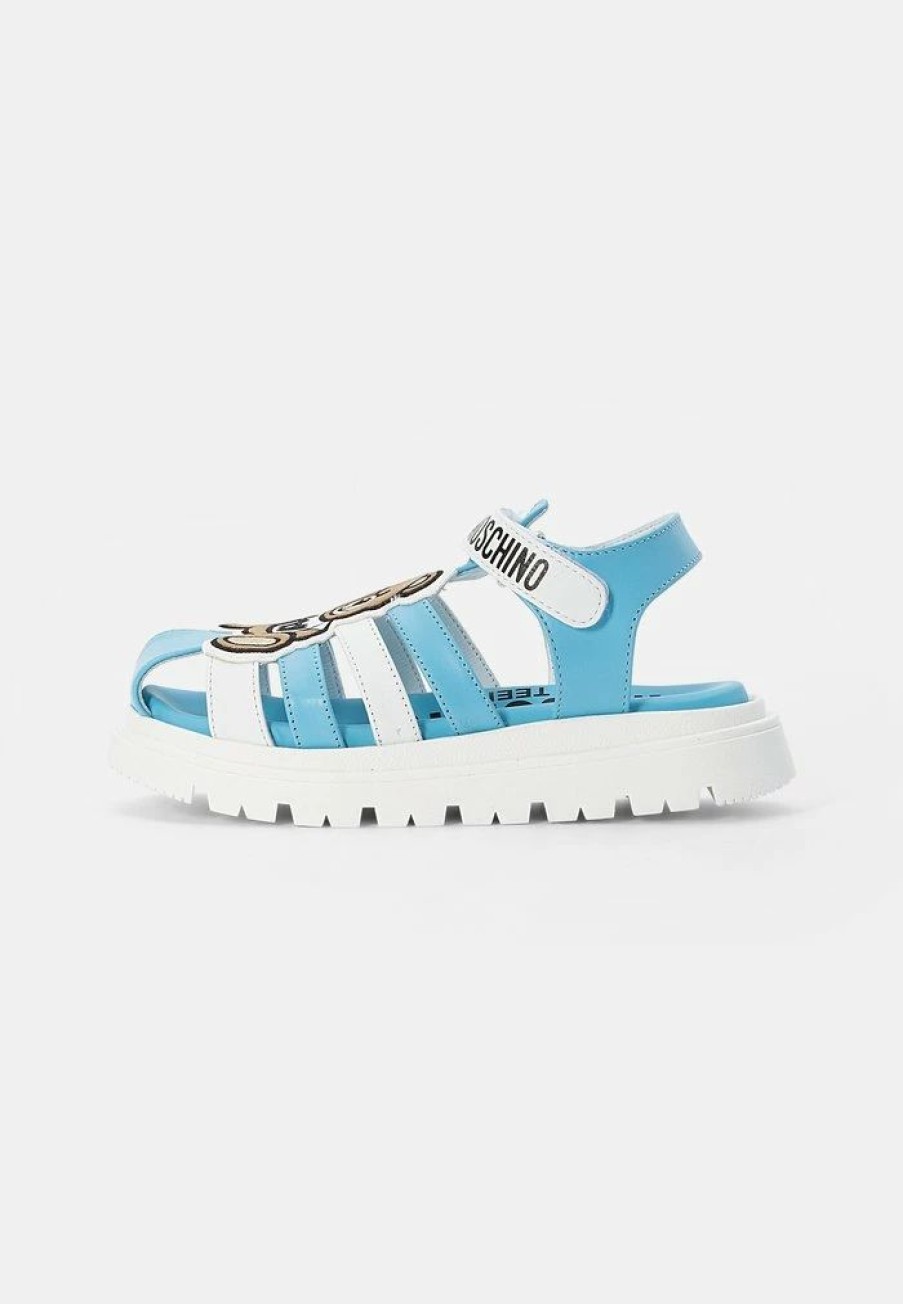 * | Moschino Sandals Sky Blue/White