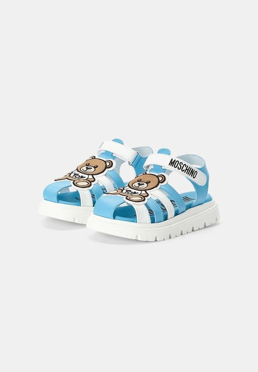 * | Moschino Sandals Sky Blue/White