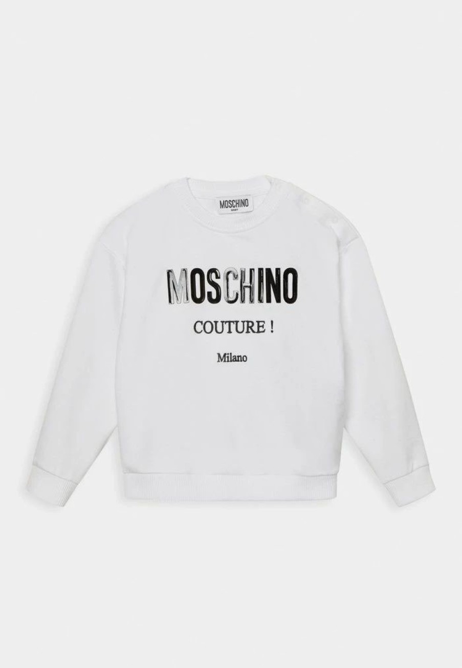 * | Moschino Addition Unisex Sweatshirt Optical White