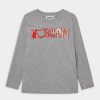 * | Moschino Unisex Long Sleeved Top Melange Grey