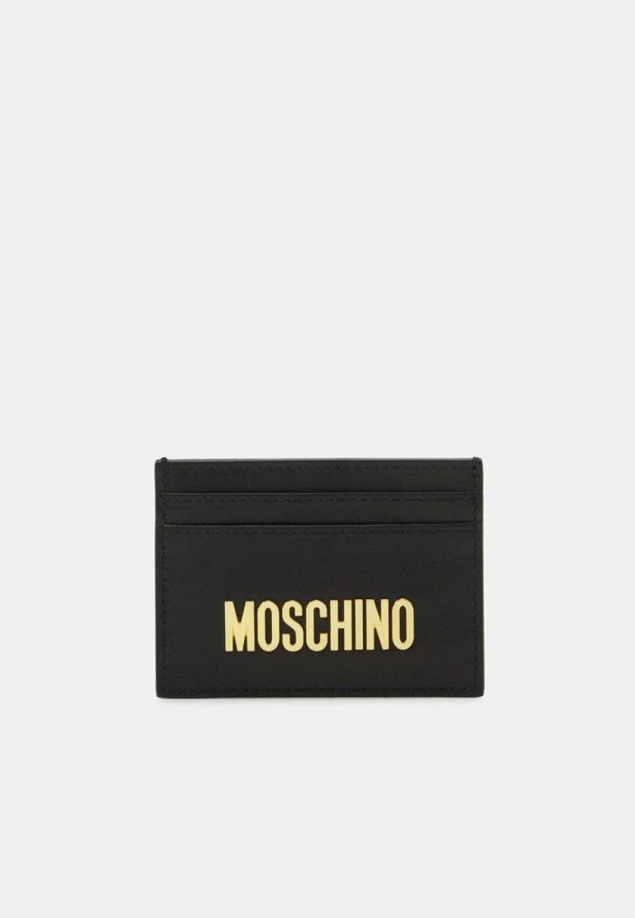 * | Moschino Logo Unisex Wallet Black