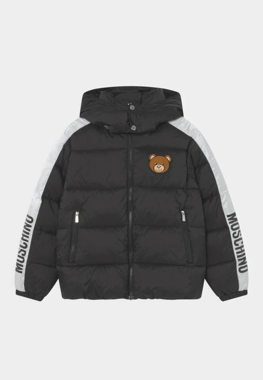 * | Moschino Padded Unisex Winter Jacket Black