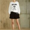 * | Moschino Double Question Mark Sweatshirt Fantasy White