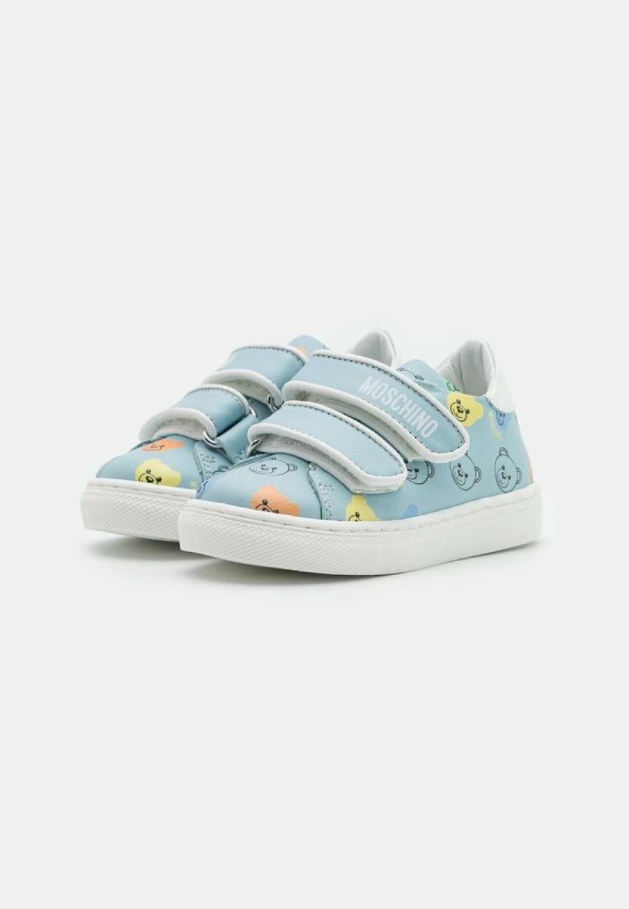 * | Moschino Unisex Trainers Sky Blue/White/Multicolor