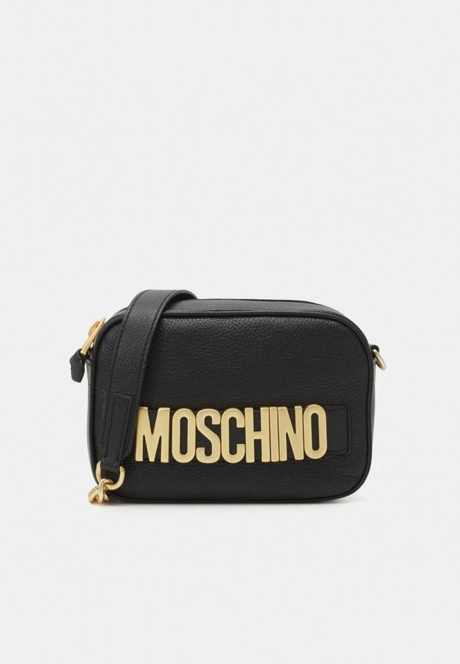 * | Moschino Lettering Shoulder Bag Across Body Bag Black