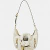 * | Moschino Biker Bag Studs Shoulder Handbag White