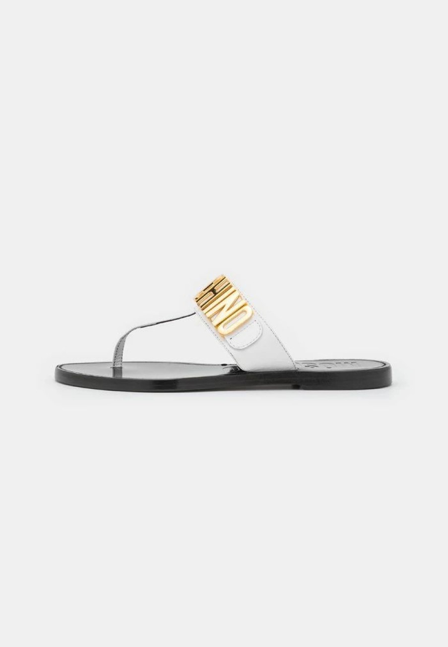 * | Moschino T-Bar Sandals Bianco