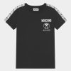 * | Moschino Unisex Print T-Shirt Black