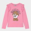 * | Moschino Long Sleeved Top Sweet Pink