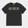 * | Moschino Maxi Unisex Print T-Shirt Black