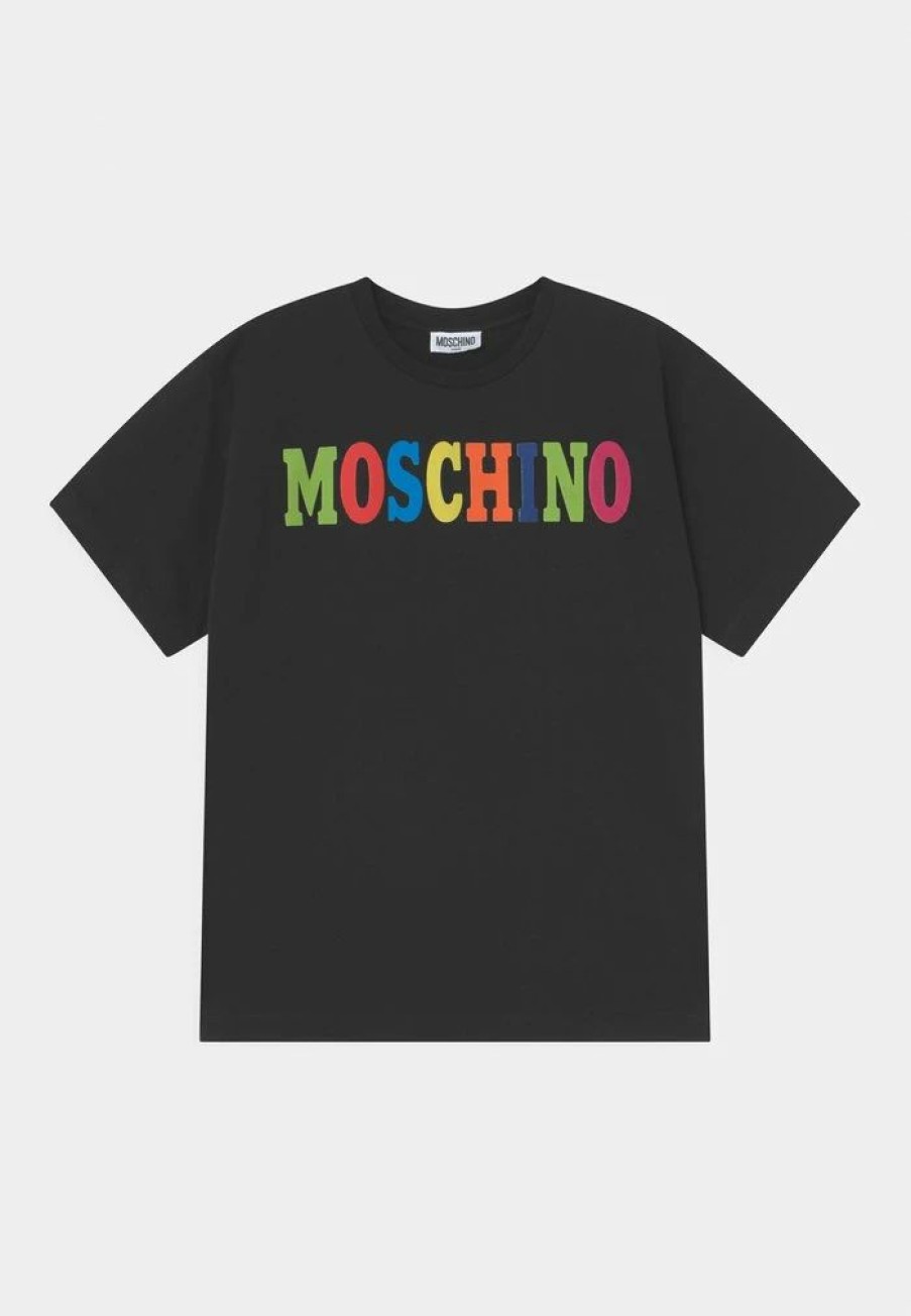 * | Moschino Maxi Unisex Print T-Shirt Black