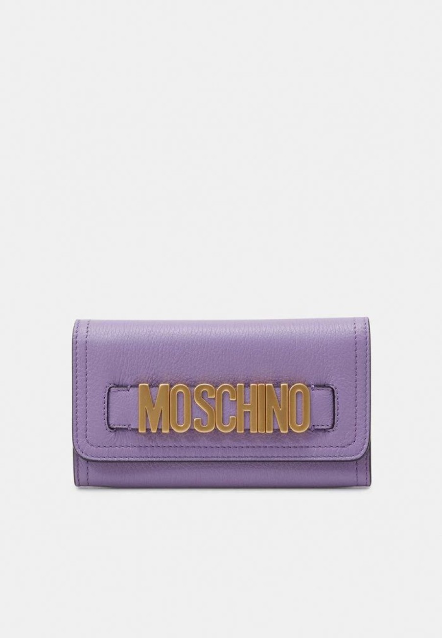 * | Moschino Lettering Wallet Wallet Violet