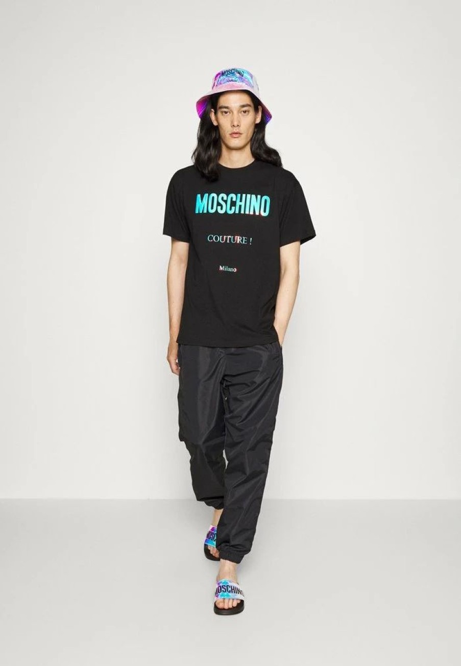 * | Moschino Print T-Shirt Fantasy Black