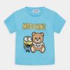 * | Moschino Minions Unisex Print T-Shirt Aquarius Blue