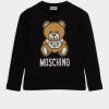 * | Moschino Addition Unisex Long Sleeved Top Black