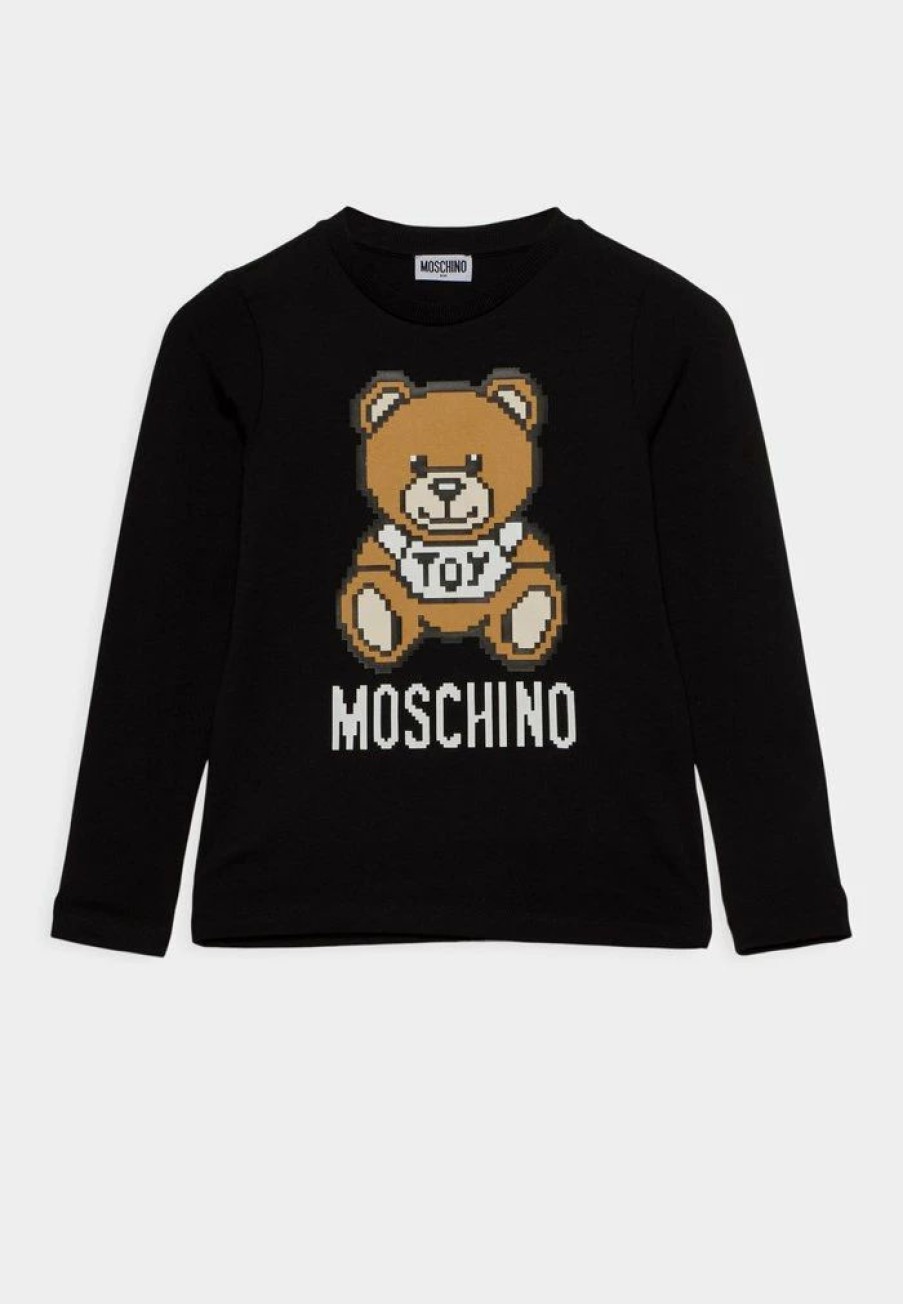 * | Moschino Addition Unisex Long Sleeved Top Black