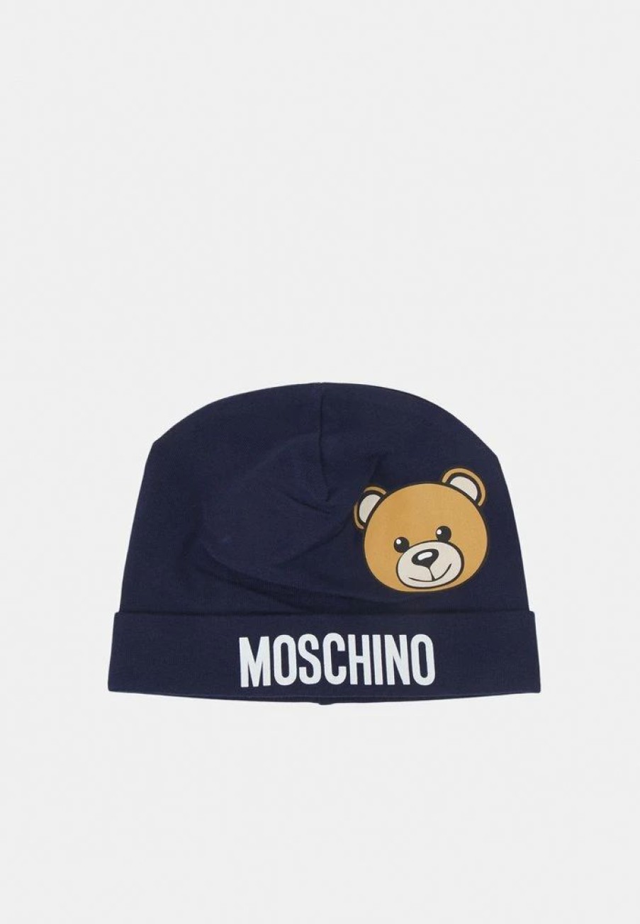 * | Moschino Baby Hat Unisex Beanie Navy Blue