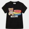 * | Moschino Unisex Print T-Shirt Black