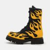 * | Moschino Lace-Up Boots Black/Yellow