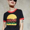 * | Moschino Diner Group Print T-Shirt Black