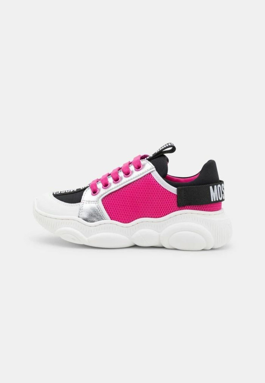 * | Moschino Trainers White/Fuxia