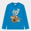 * | Moschino Unisex Long Sleeved Top Brilliant Blue