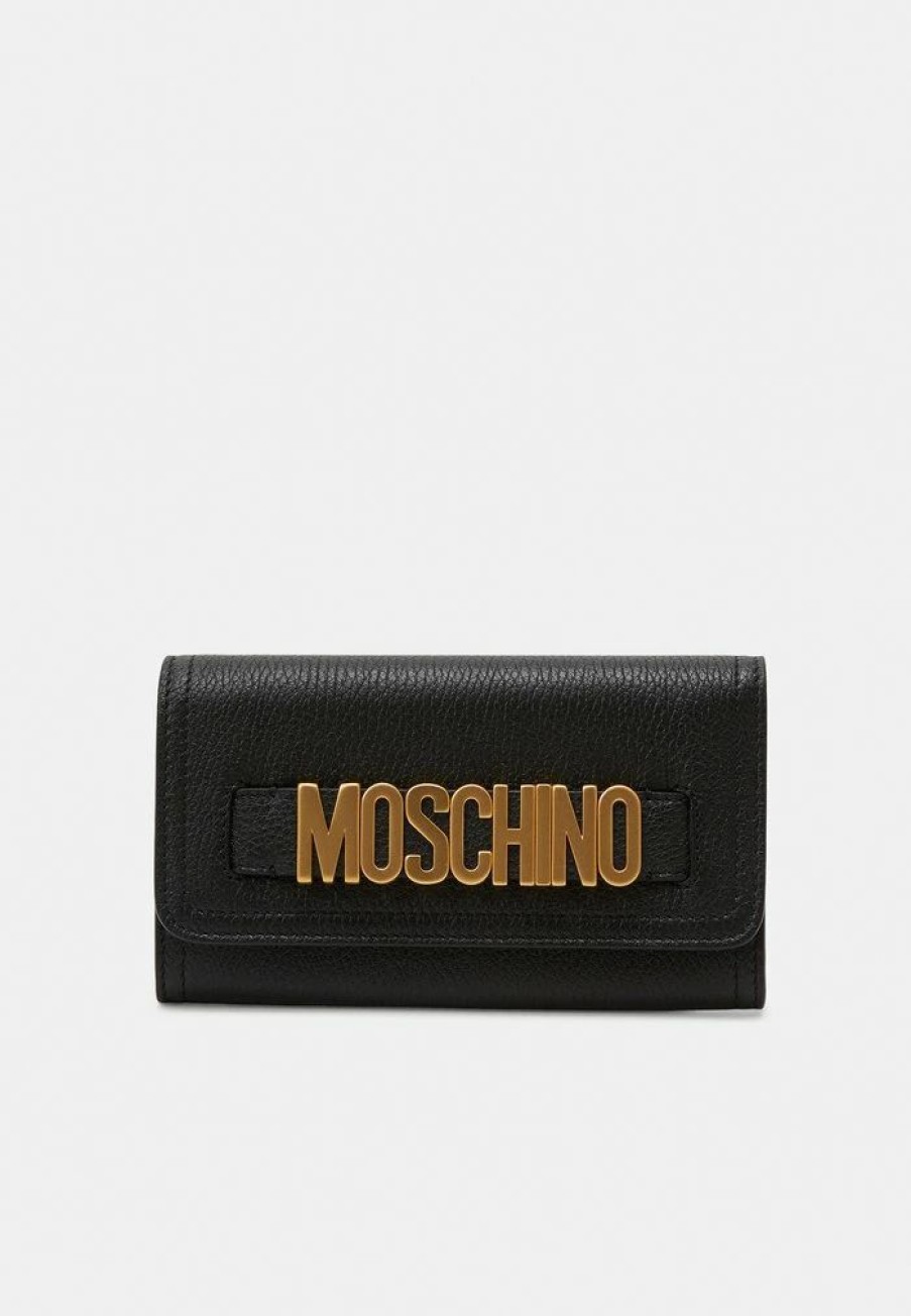 * | Moschino Lettering Wallet Wallet Black