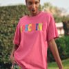 * | Moschino Logo Print T-Shirt Fucsia