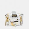 * | Moschino Biker Bag Shoulder Bag Handbag Nickel