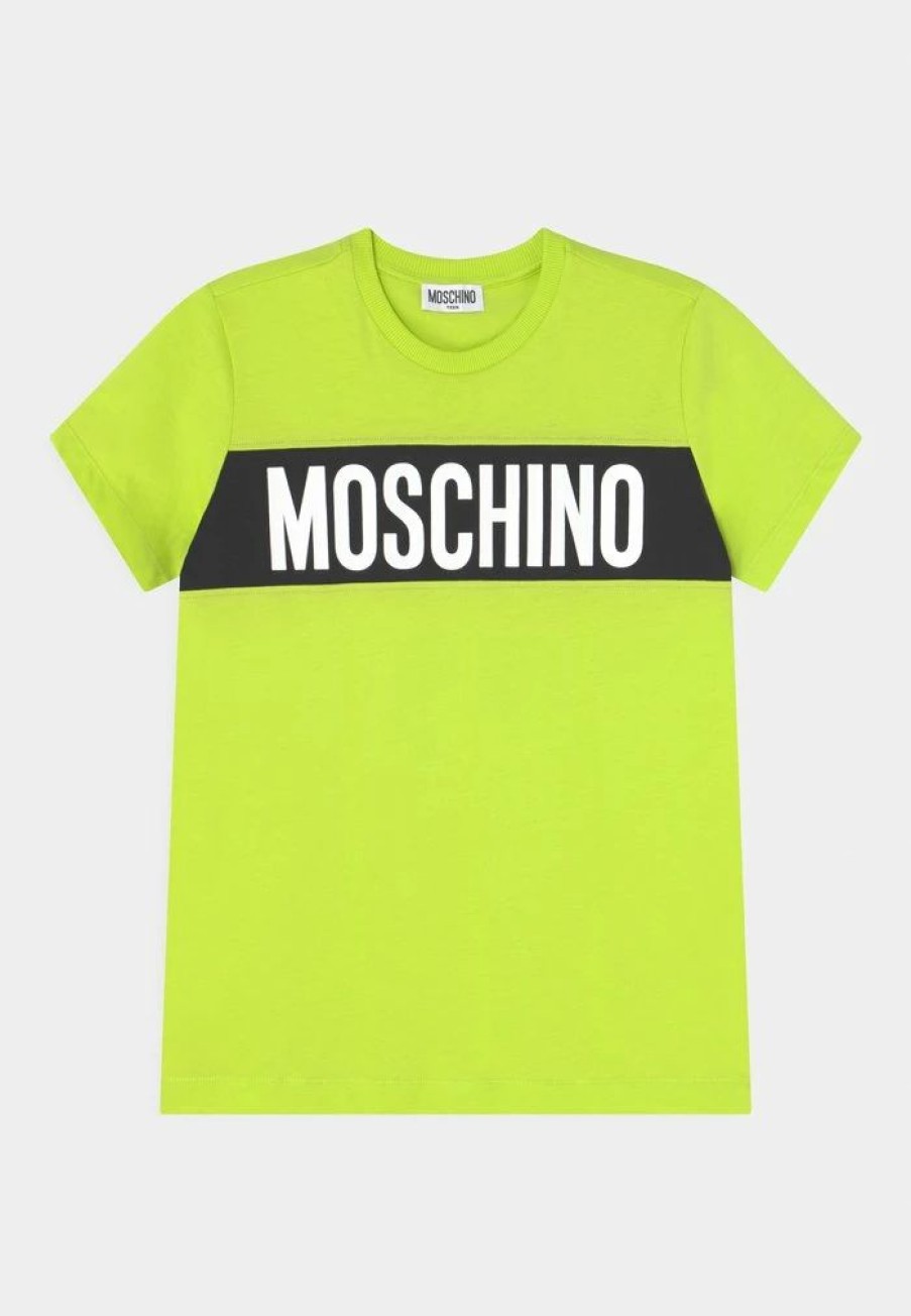 * | Moschino Addition Unisex Print T-Shirt Lime