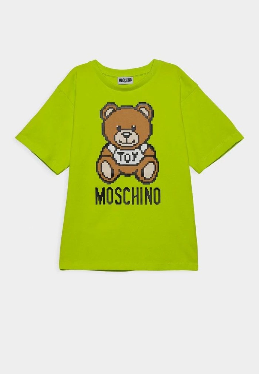 * | Moschino Maxi Unisex Print T-Shirt Lime