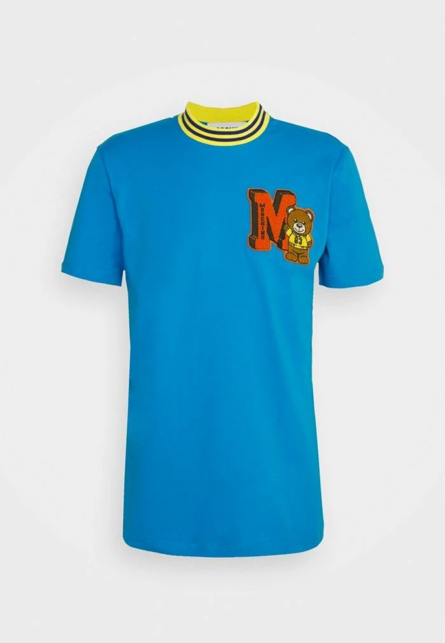 * | Moschino Print T-Shirt Light Blue