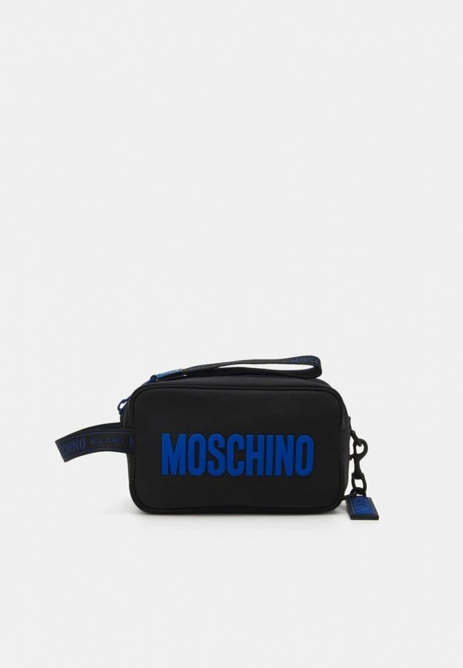 * | Moschino Recycle Unisex Wash Bag Black