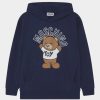 * | Moschino Hooded Addition Unisex Sweatshirt Navy Blue