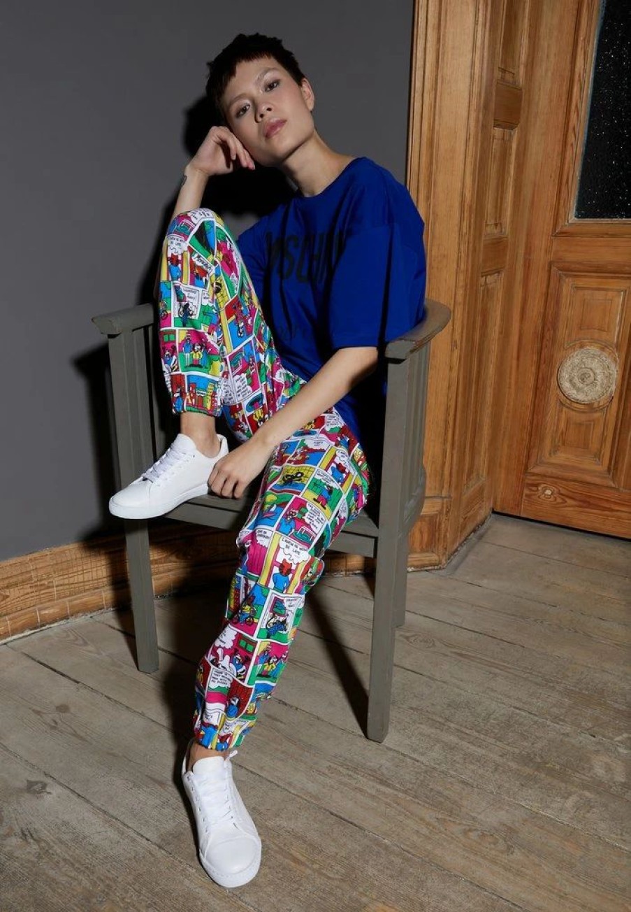 * | Moschino Comic Tracksuit Bottoms Fantasy Print