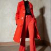 * | Moschino Macro Buttons Classic Coat Red