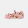 * | Moschino Newborn Mary Jane Teddy Bear All Over Print First Shoes Pink