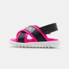 * | Moschino Sandals Black/Neon Fuxia/White