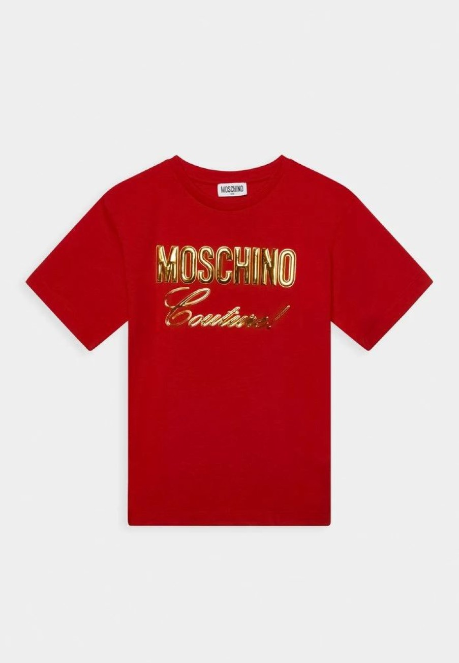 * | Moschino Maxi Print T-Shirt Red