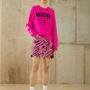 * | Moschino Double Smile Sweatshirt Fantasy Violet