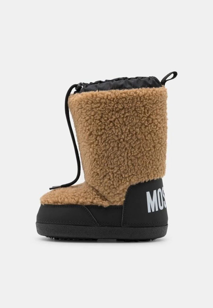 * | Moschino Teddy Bear Detail Winter Boots Black/Brown