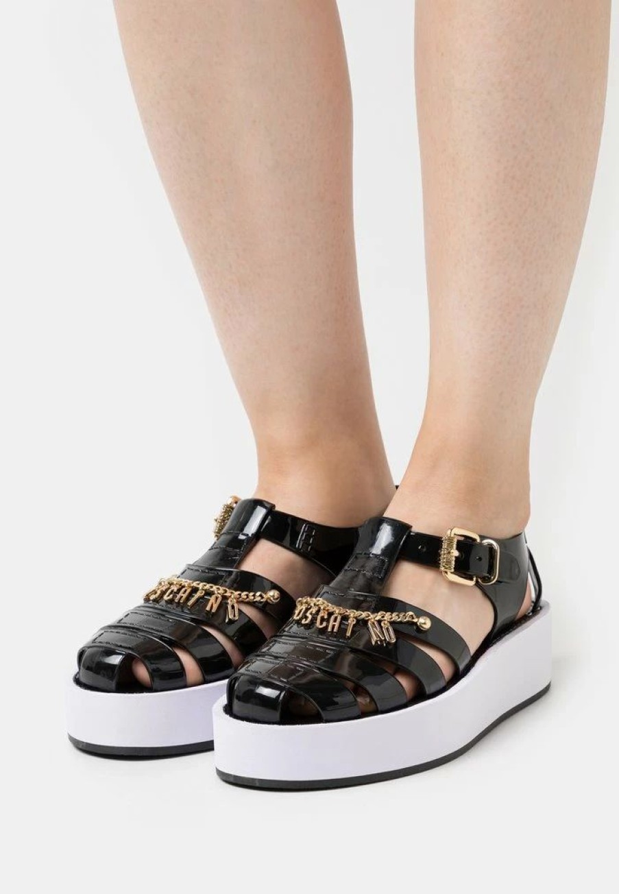 * | Moschino Platform Sandals Nero