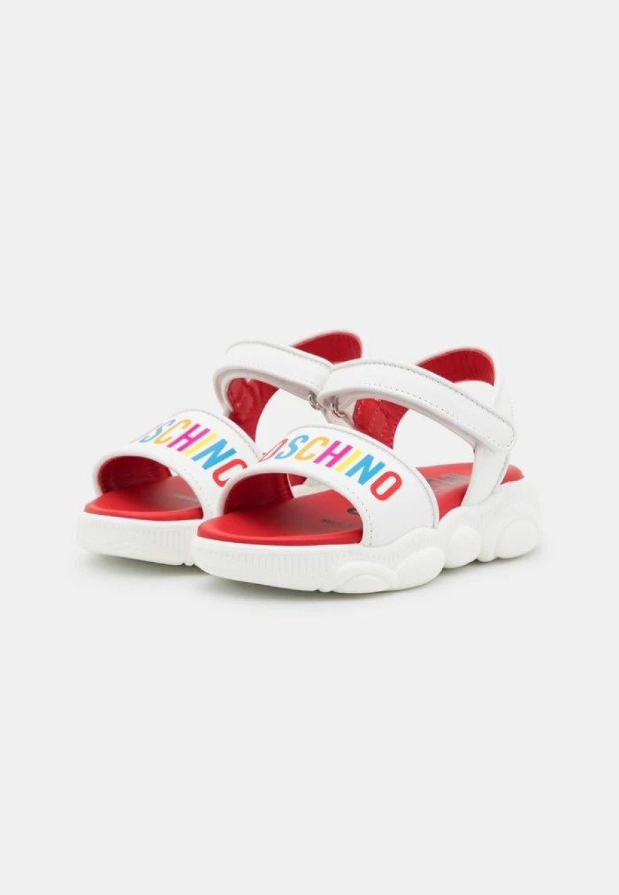 * | Moschino Unisex Sandals White/Multicolor